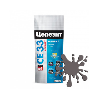 Ceresit Затирка № 16 SUPER CE-33 графит 2 кг