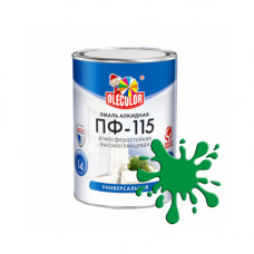OLECOLOR Эмаль ПФ-115 зеленый 1,8 кг