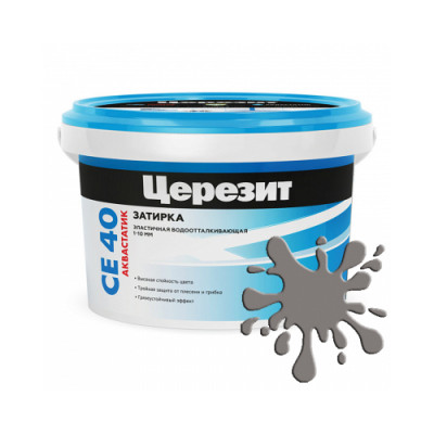 Ceresit Затирка №13 AQUASTATIC СЕ 40 антрацит 2 кг