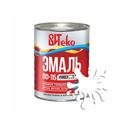 Витеко Эмаль ПФ-115 БЕЛАЯ 1,8кг