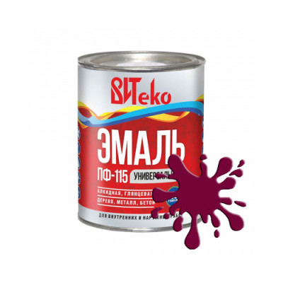 Витеко Эмаль ПФ-115 ВИШНЯ 1,8кг Витеко Эмаль ПФ-115 ВИШНЯ 1,8кг