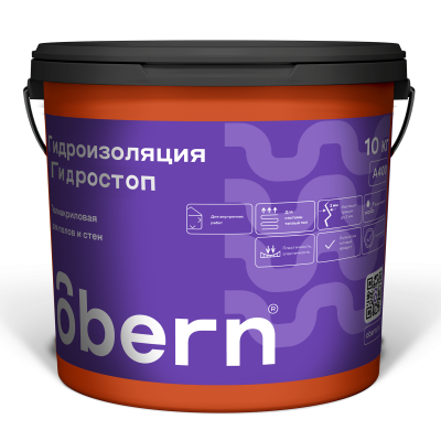 Obern GIDRO STOP Гидроизоляция полиакриловая 10 л