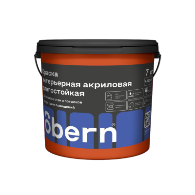 Obern Краска интерьерная Влагостойкая 7 кг