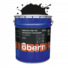 Obern Эмаль ПФ 115 черная 20 кг