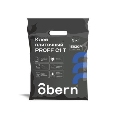 Obern Клей для плитки Proff C1T 5кг (6/200)