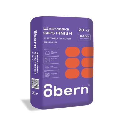 Obern Шпаклевка гипсовая финишная Obern Gips Finish, 20 кг 20 кг